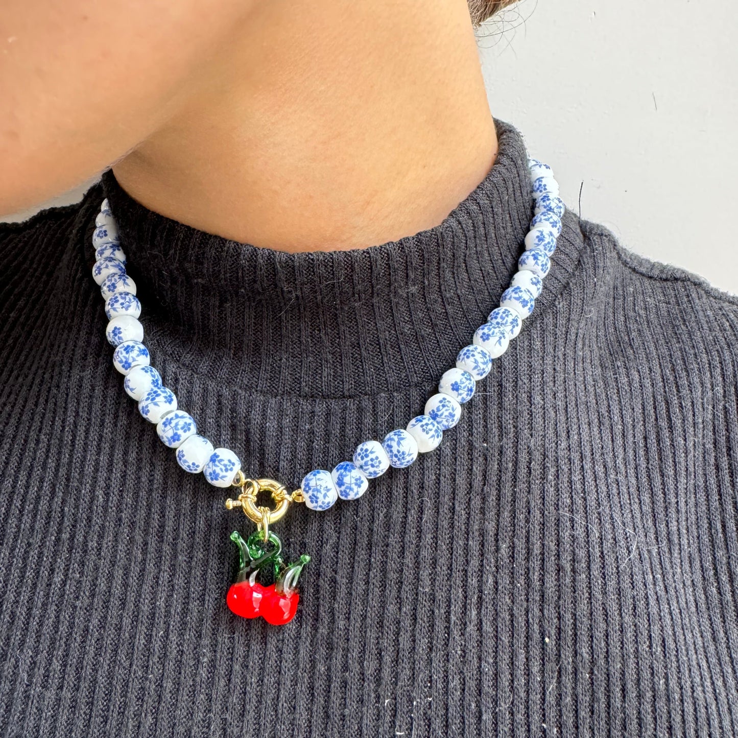 CHERRY TEA NECKLACE