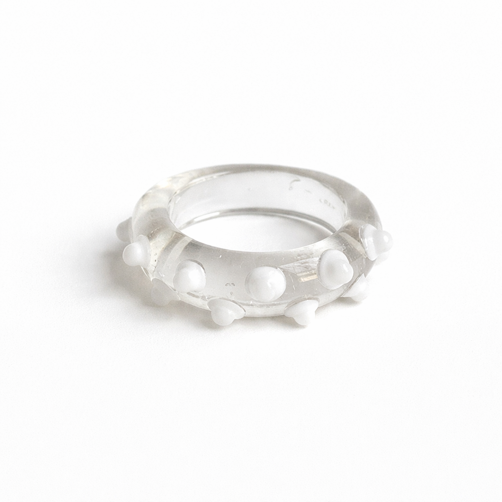Milk Hedgehog fish Ring